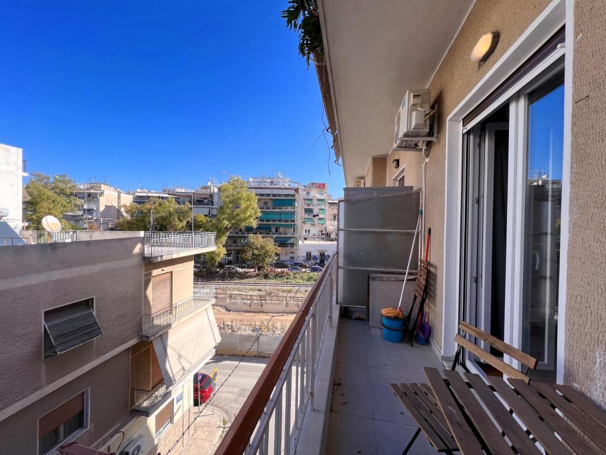 Wsd Cozy 2bd With Balcony Near Attiki Metro Apartment *